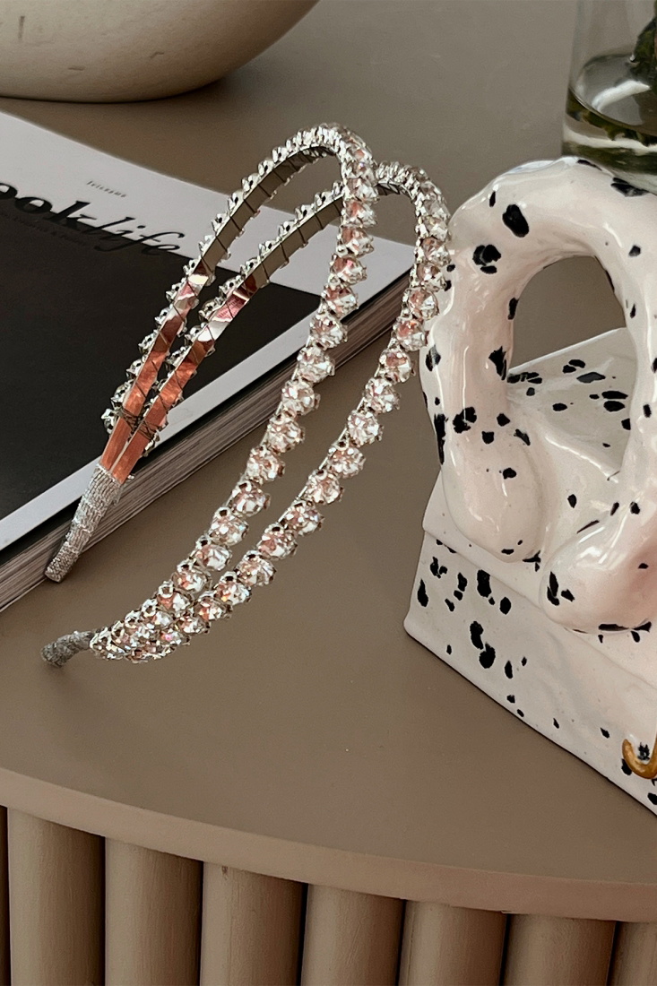  2 Pieces Shiny Stone Crown AK118 - EYYO