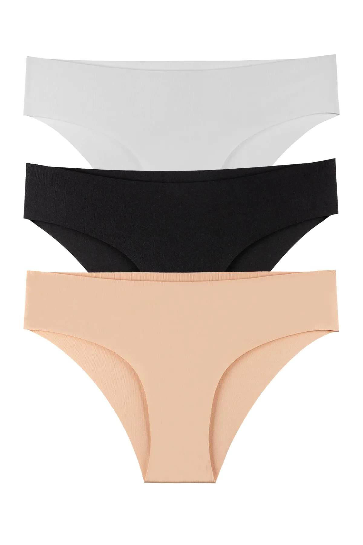 3 Pieces Seamless Lycra Briefs ATEL1 - 1