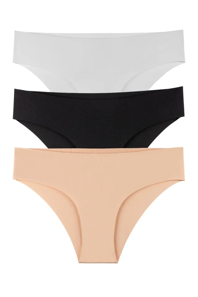 3 Pieces Seamless Lycra Briefs ATEL1 - 2