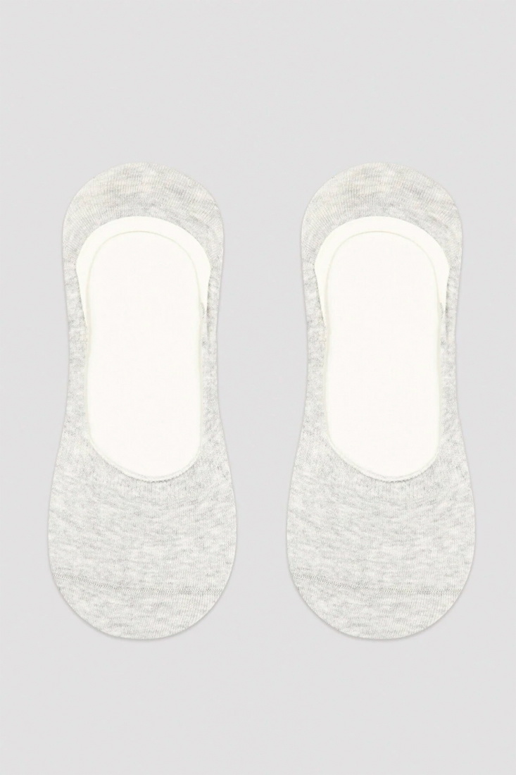 3'lü Gri Babet Çorap CRP14 - EYYO