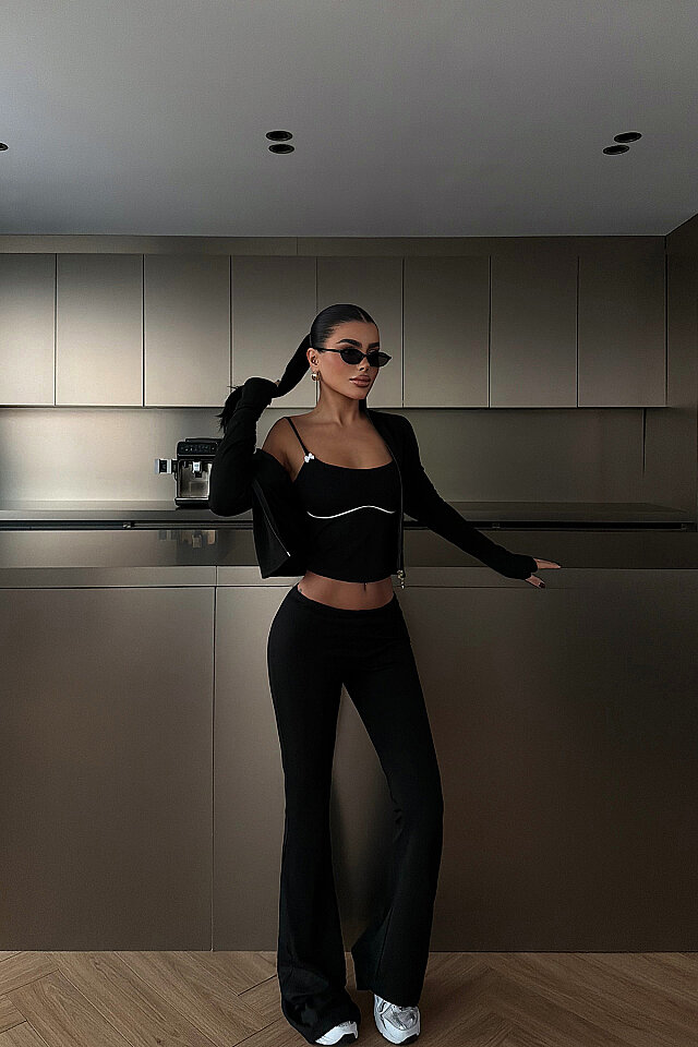 Siyah 5'li Yoga Set