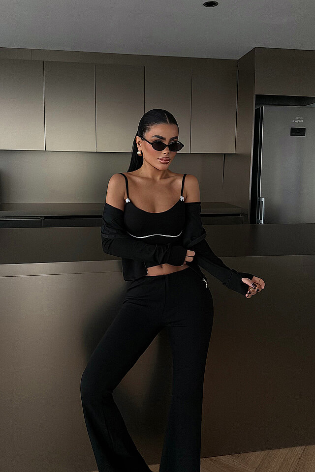 Siyah 5'li Yoga Set