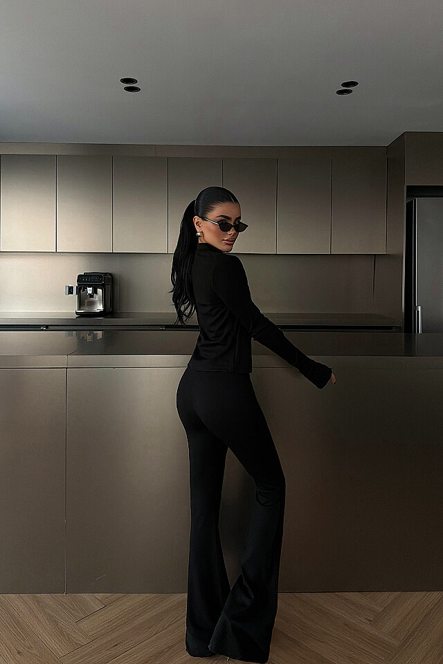 Siyah 5'li Yoga Set