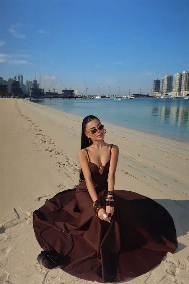 Kahve Havenna Elbise ATE-4839 - 5