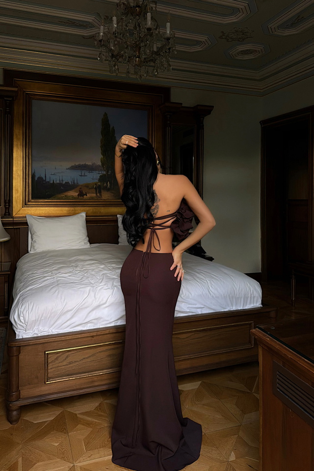 Acı Kahve Ruffle Takım ATE-4433 - 4