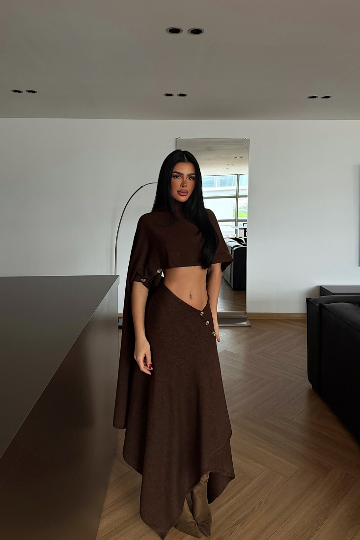 Acı Kahve Suzette triko takım ATE-4396 - EYYO