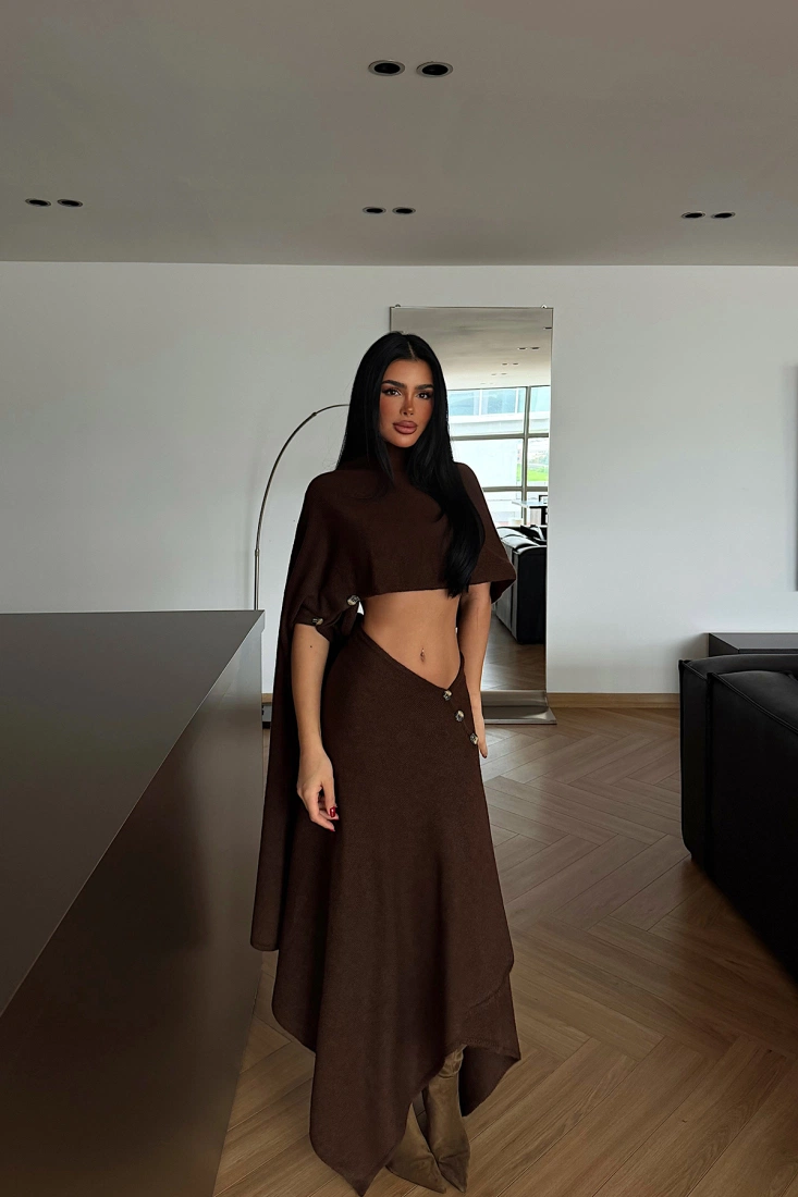 Acı Kahve Suzette triko takım ATE-4396 - EYYO