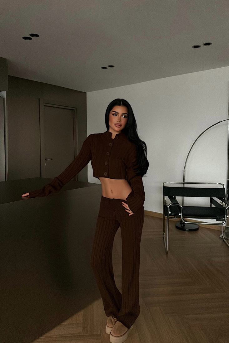 Acı Kahve Isobel Triko Takım ATE-4504 - EYYO