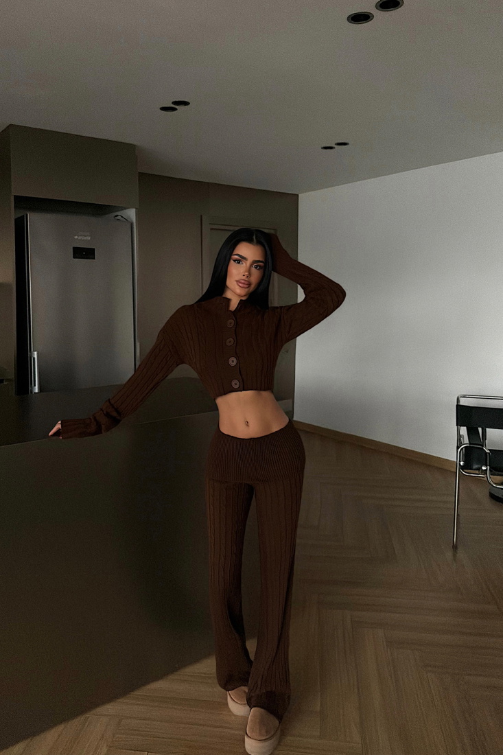 Acı Kahve Isobel Triko Takım ATE-4504 - EYYO