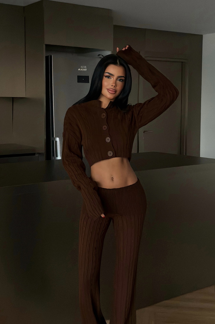 Acı Kahve Isobel Triko Takım ATE-4504 - EYYO