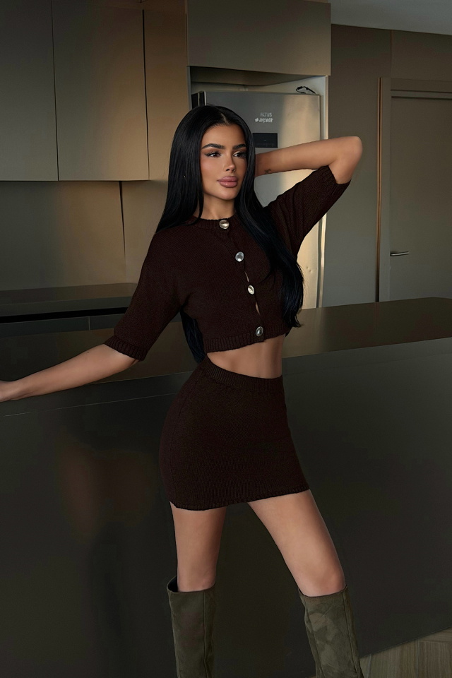 Acı Kahve Alondra Triko Takım -
