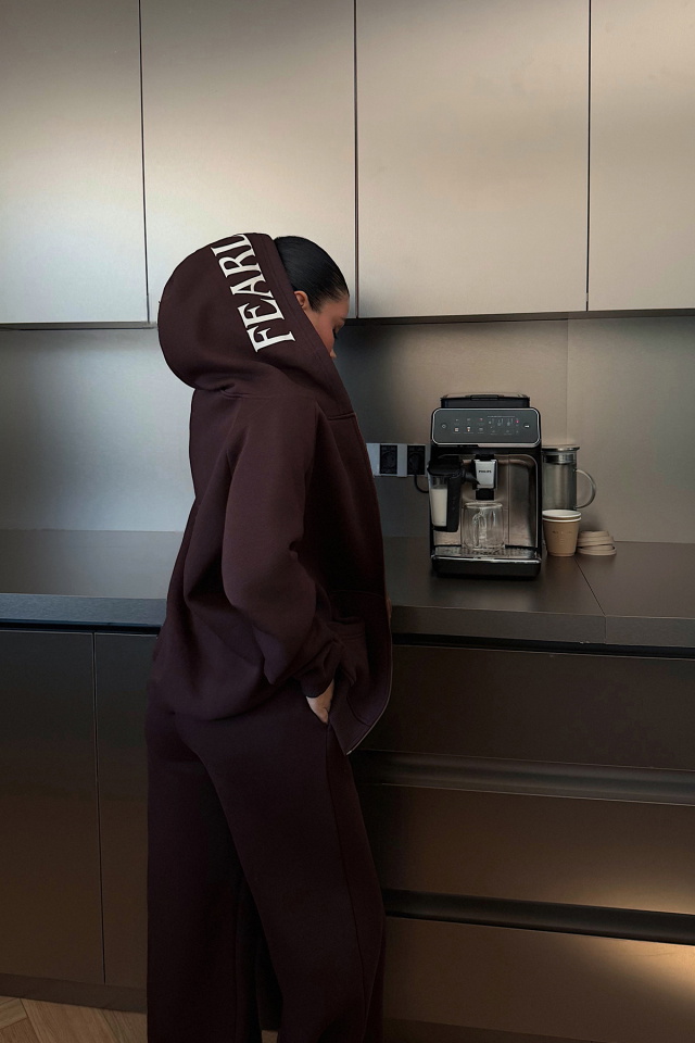 Acı Kahve Bonny Fermuarlı Eşofman Takım ATE-3870 - 4