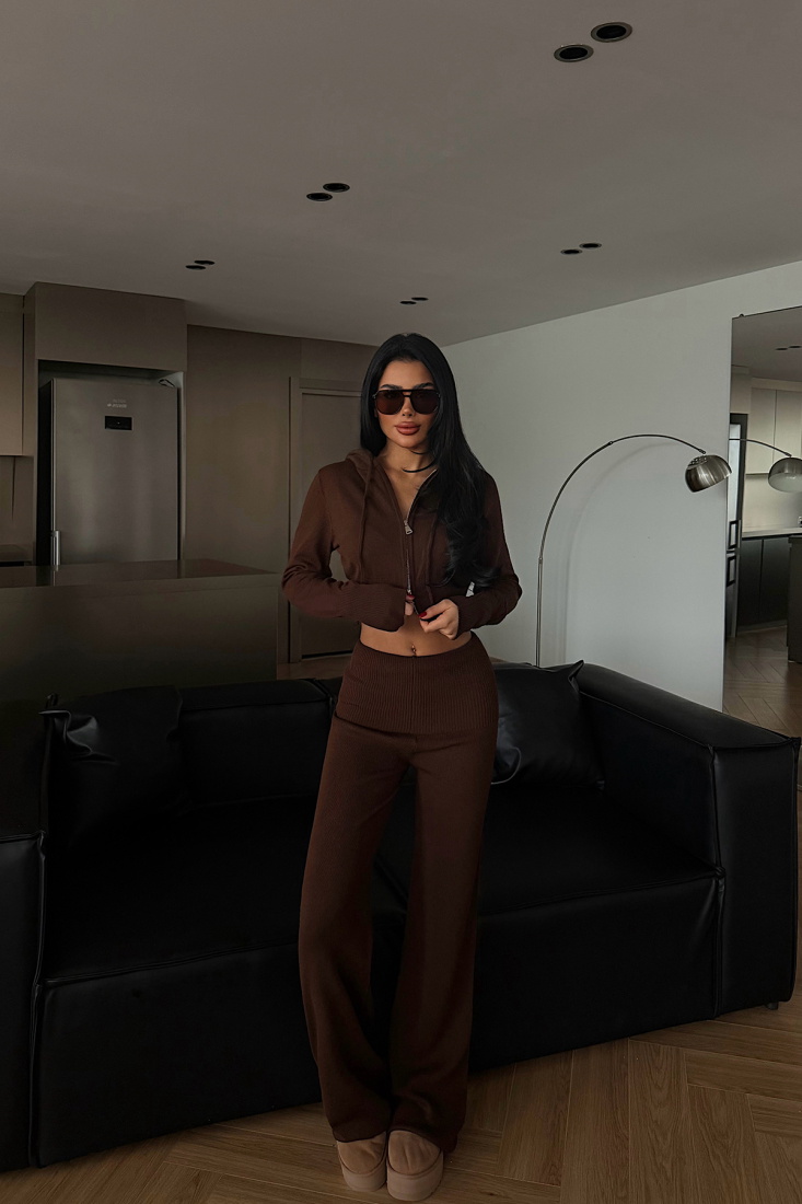 Acı Kahve Vinicia triko takım ATE-4331 - EYYO