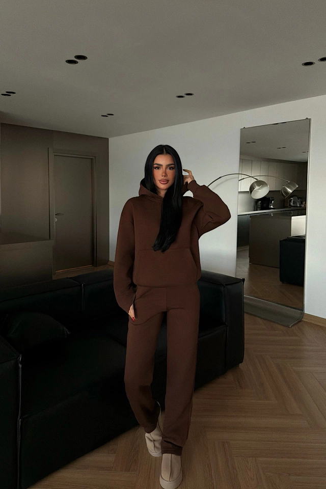 Acı Kahve Vanilly Eşofman Takımı ATE-4391 - 2