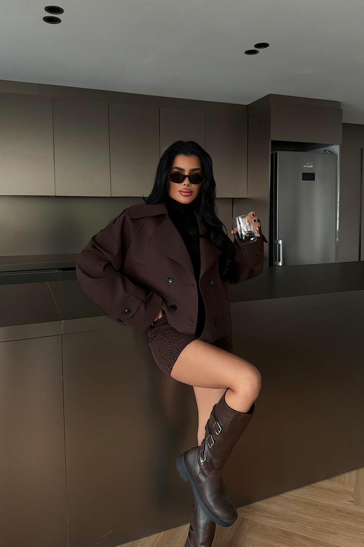 Acı Kahve Klarris Trençkot ATE-4201 - EYYO