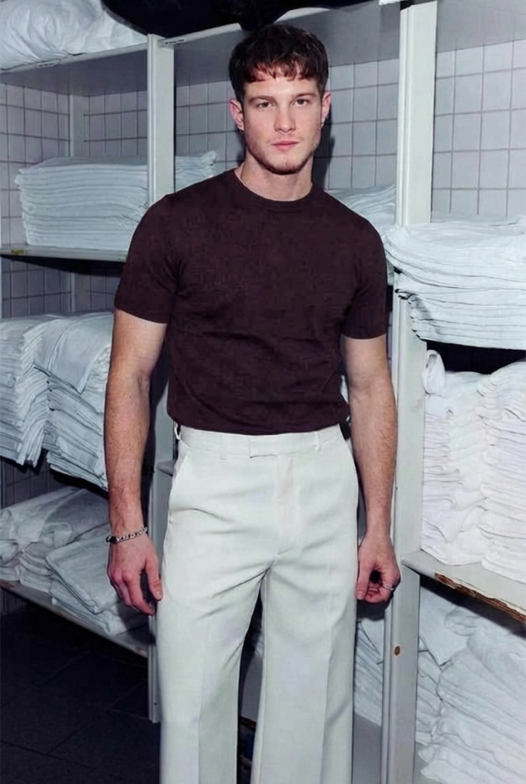 Acı Kahve Triko Basic Tişört ATE-3067 - EYYO