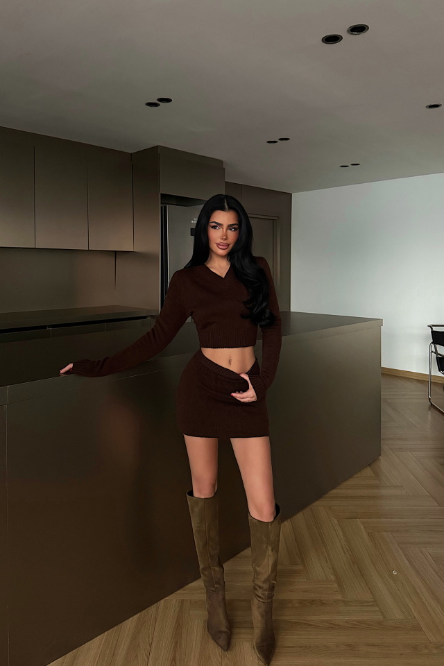 Acı Kahve İlue Triko Takım ATE-4368 