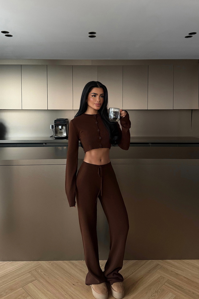 Acı Kahve Nagina Triko Takım ATE-4402 - 3