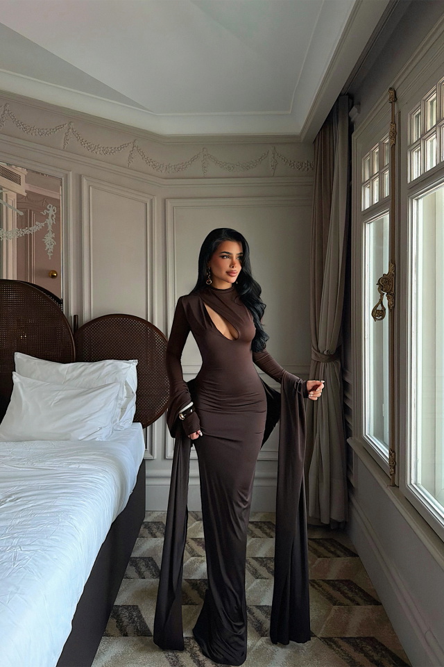 Acı Kahve Owang Elbise ATE-4589 - 3