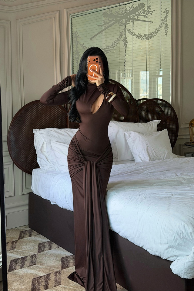 Acı Kahve Owang Elbise ATE-4589 - 4