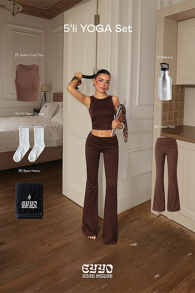 Acı Kahverengi Bisu 5'li Yoga Set -