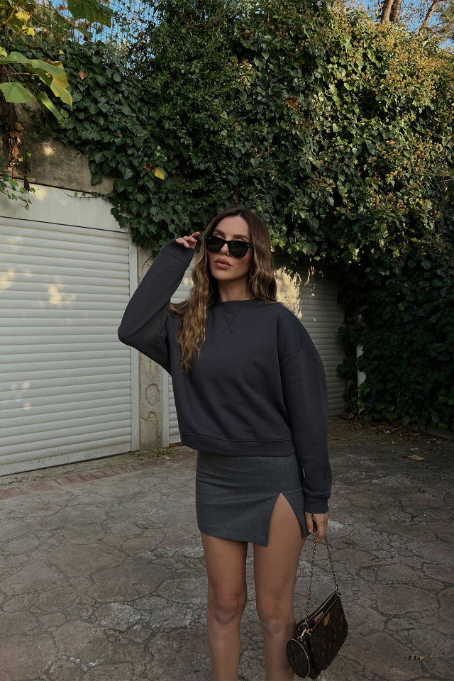Anthracite Basic Sweat ATE2552 - 3