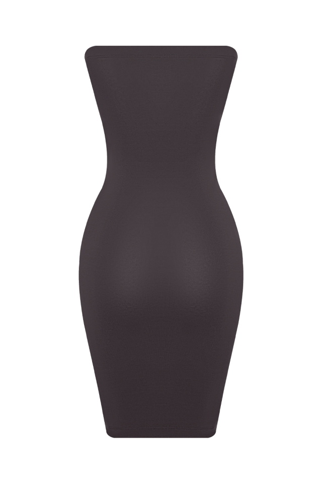 Anthracite Color Basic Mini Dress ATE231 - 4