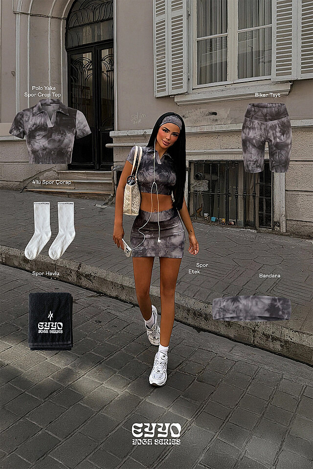 Antrasit Niara 6'lı Yoga Takım -