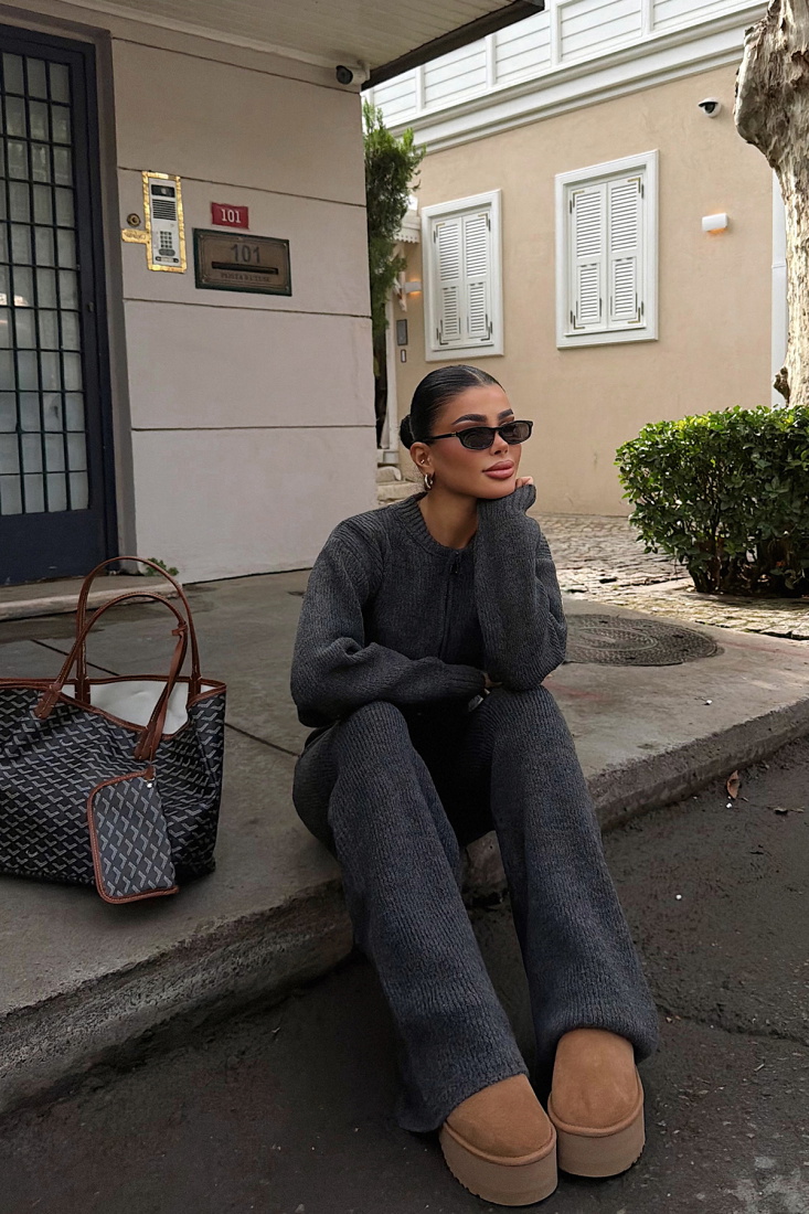 Antrasit Zaria Triko Takım ATE-3979 - EYYO