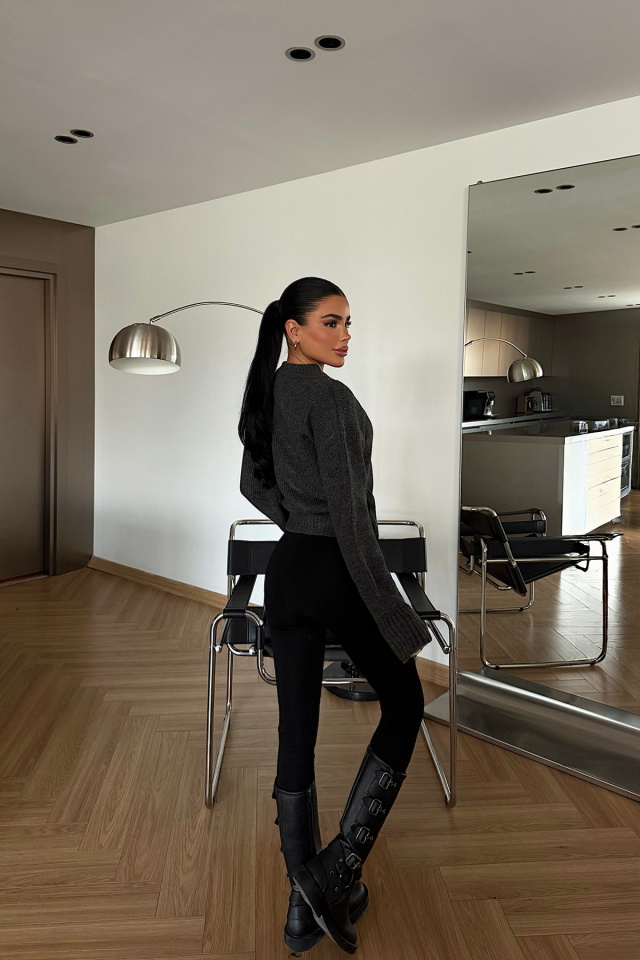 Antrasit Lilja Triko Hırka ATE-4060 - 4