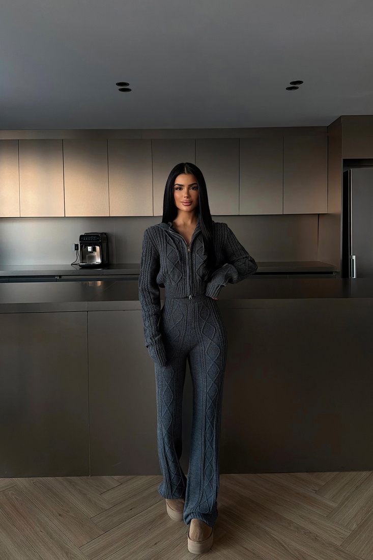 Antrasit Ruvina Triko Takım ATE-4506 - EYYO