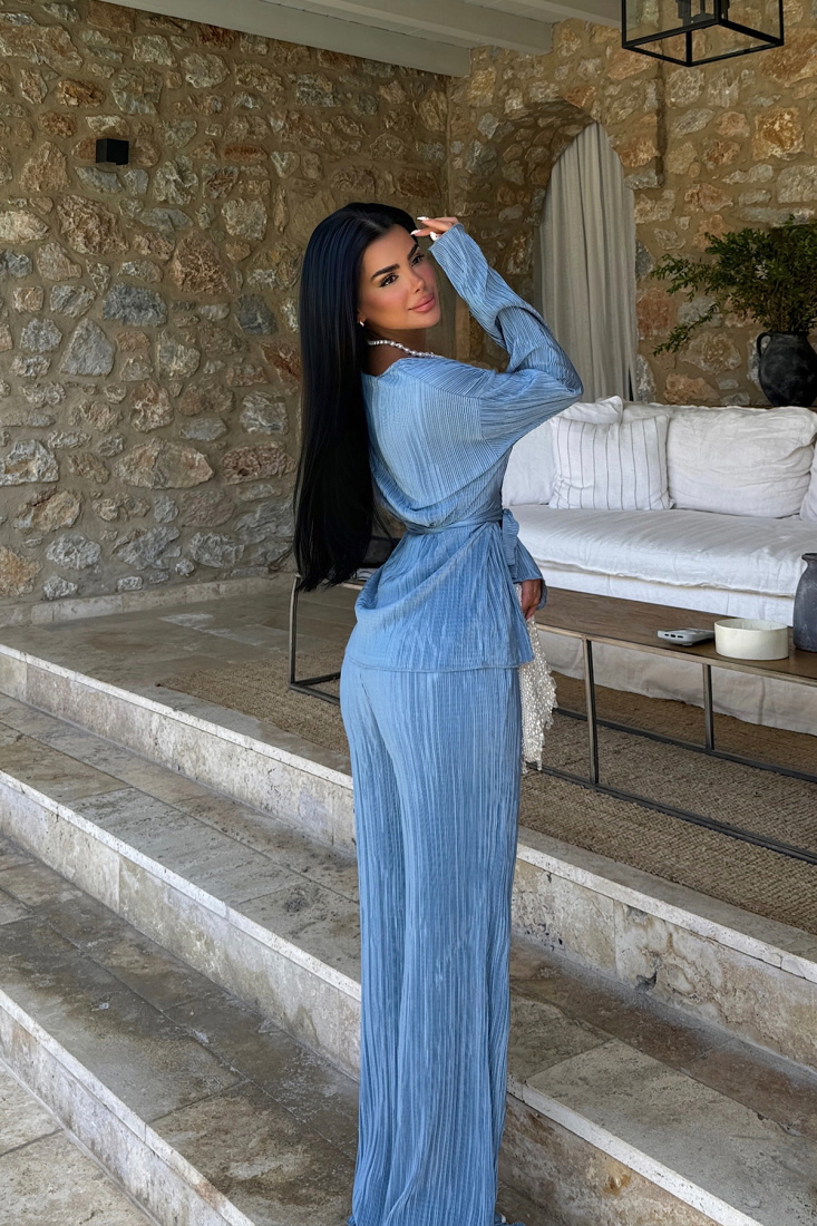  İndigo Valerie Pantolonlu Takım ATE-1148 - EYYO