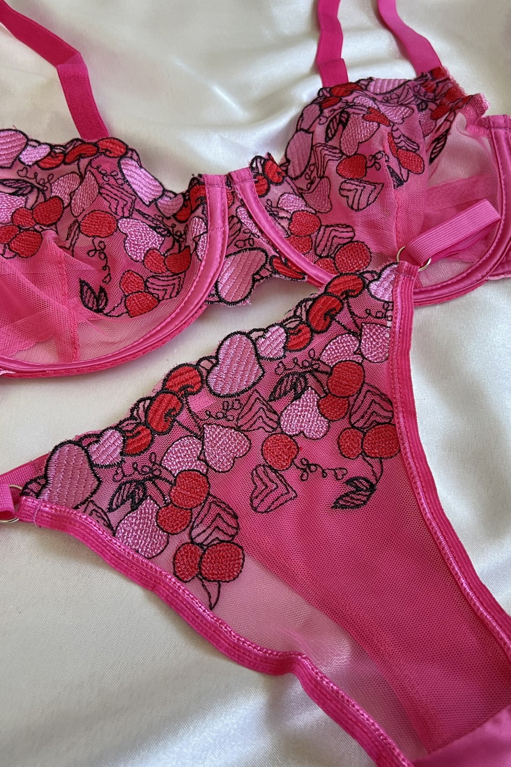 Barbie Cherry Balenli Bra Set ATE6263 - EYYO