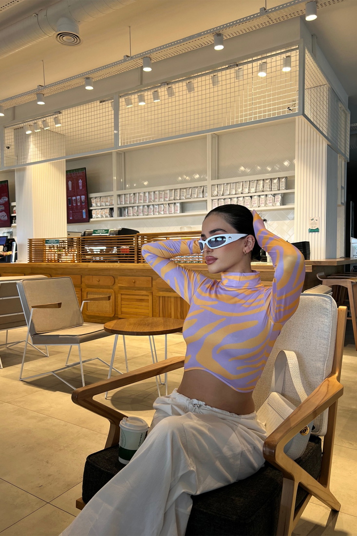 Batik Desen Crop Top ATE4003 - EYYO