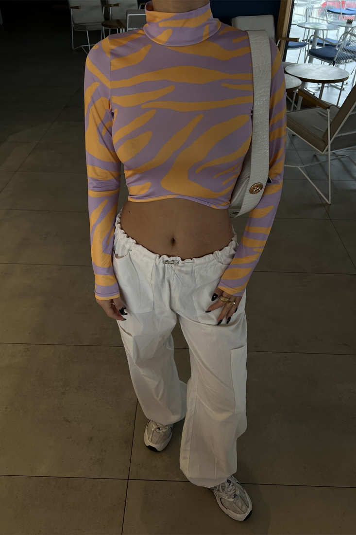 Batik Desen Crop Top ATE4003 - EYYO