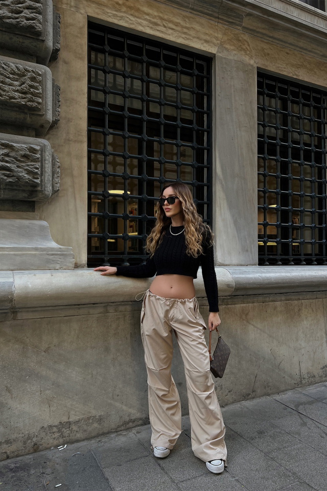 Beige Laced Pants ATE2309 - 8