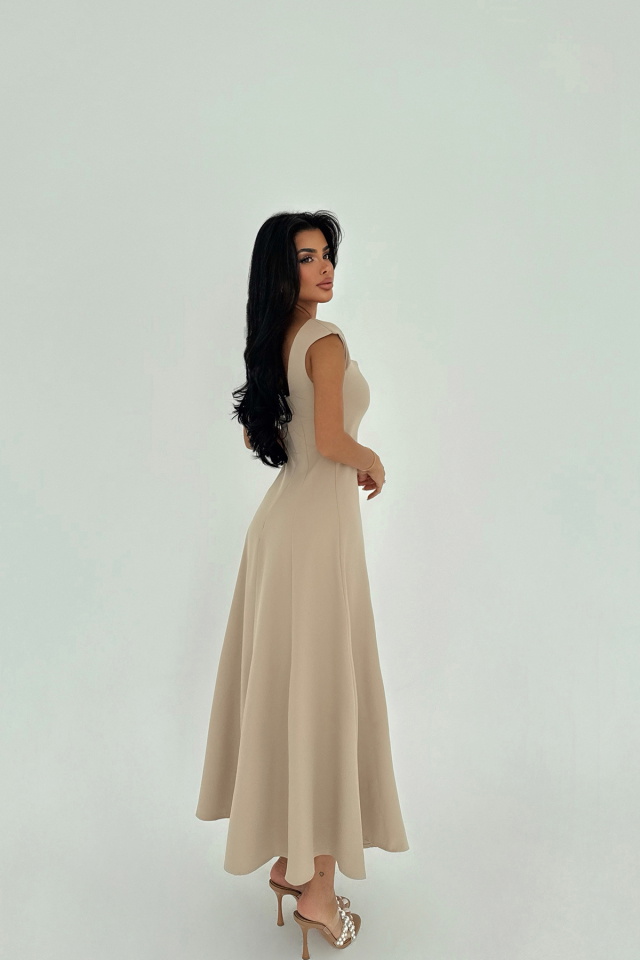 Bej Rhea Elbise ATE-2805 - 3