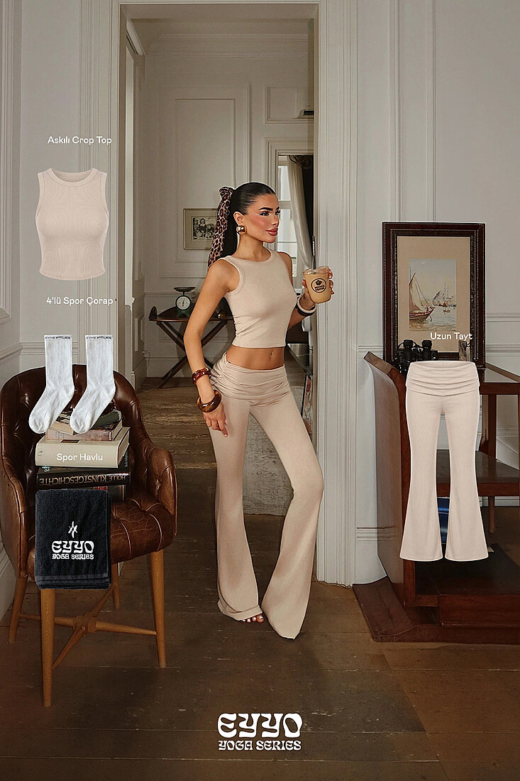 Bej Bisu 4'li Yoga Set