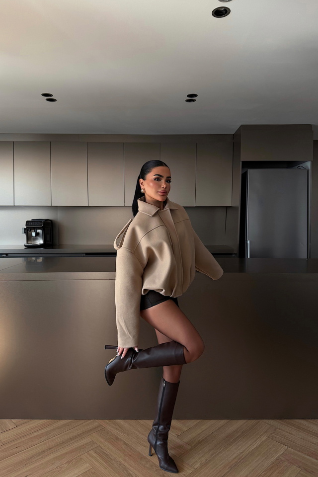 Bej Bomber Ceket ATE-4741 - 4