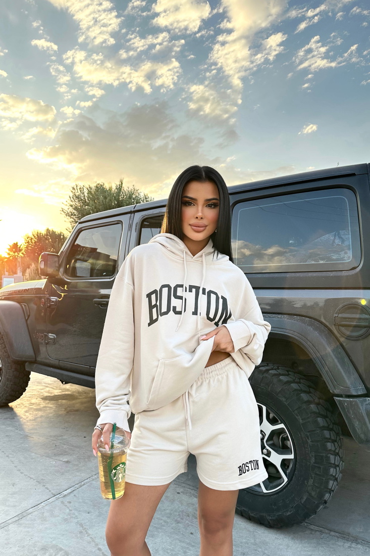 Bej Şortlu Takım ATE8317 - EYYO