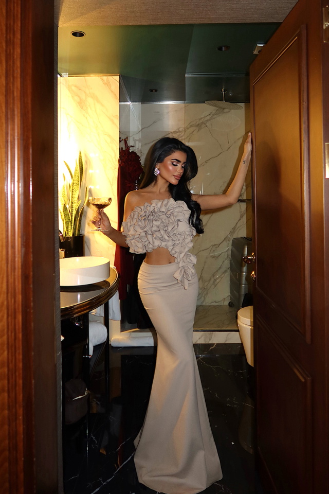 Bej Ruffle Takım ATE-4431 - 3