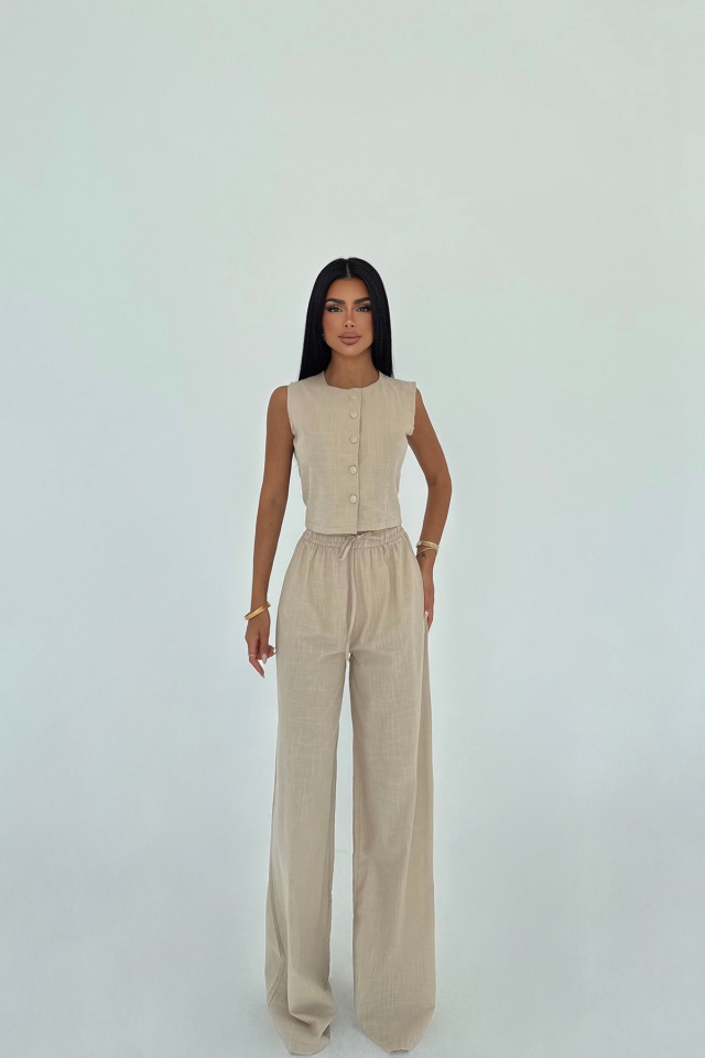 Bej Eliza Keten Takım ATE-3164 