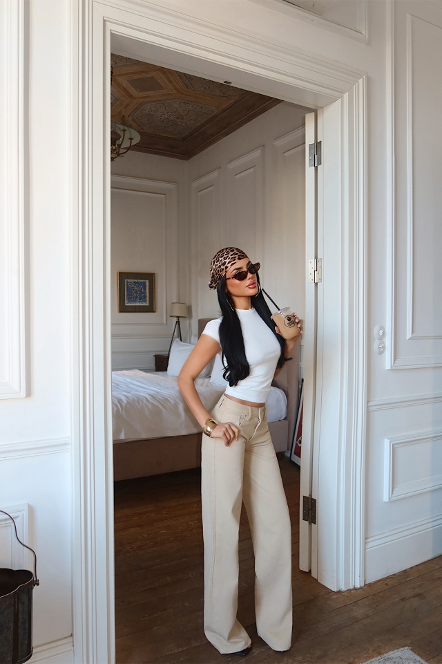 Bej Düğme Detay Pantolon ATE-5074 - 3