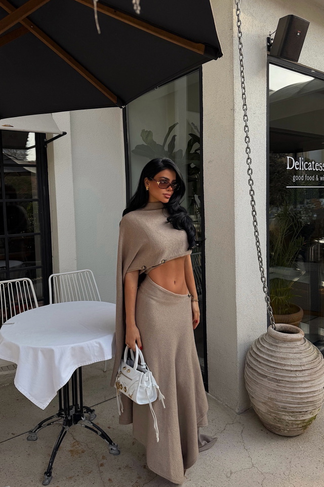 Bej Suzette triko takım ATE-4397 - 5