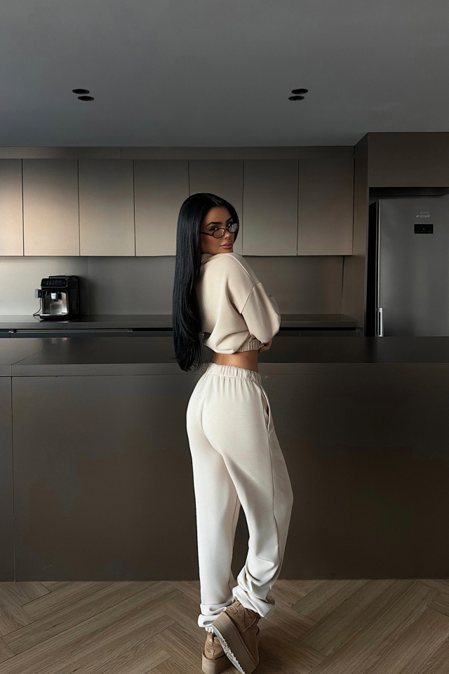 Bej Jagger Eşofman Takımı ATE-2441 - 4