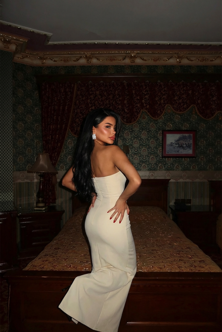 Bej Cressida Elbise ATE-3239 - EYYO