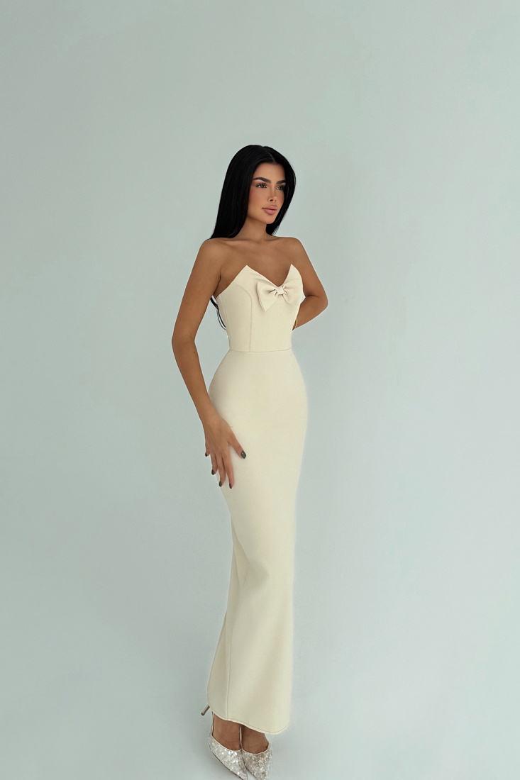 Bej Cressida Elbise ATE-3239 - EYYO