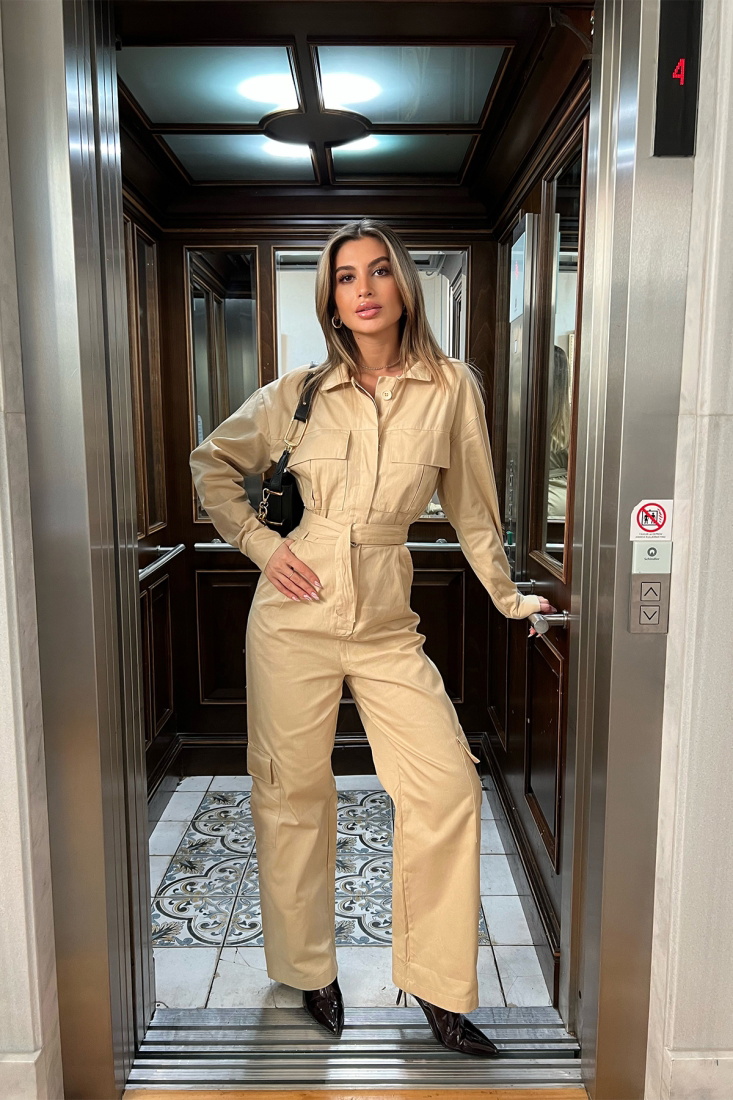 Bej Gömlek Yaka Tulum ATE3846 - EYYO