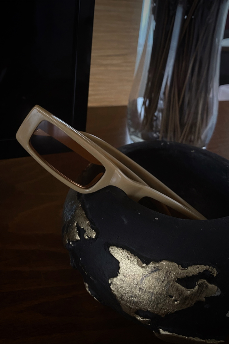 Bej İnce Çerçeveli Gözlük ATE3495 - EYYO