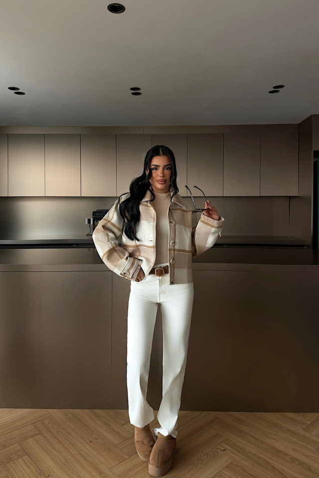 Bej Wolford Ceket ATE-4250 - 1